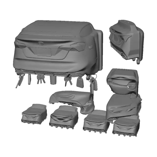 3D model for Avalon Car Key Wall Mount Display