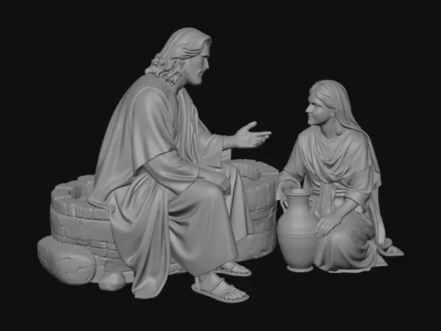 3D model for Jesus and the Samaritan Woman at the Well