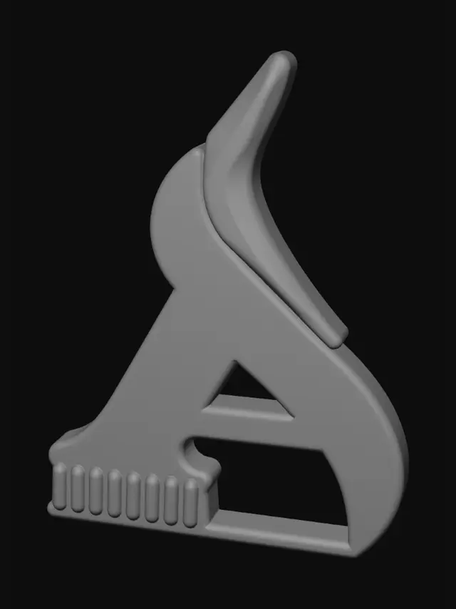 3D model for Brushstroke A