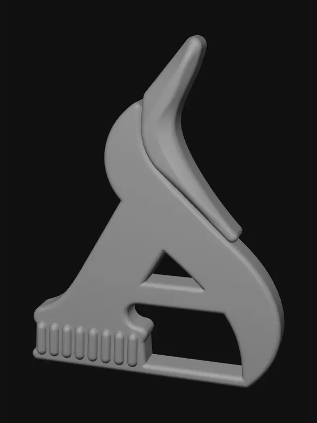 3D model for Brushstroke A