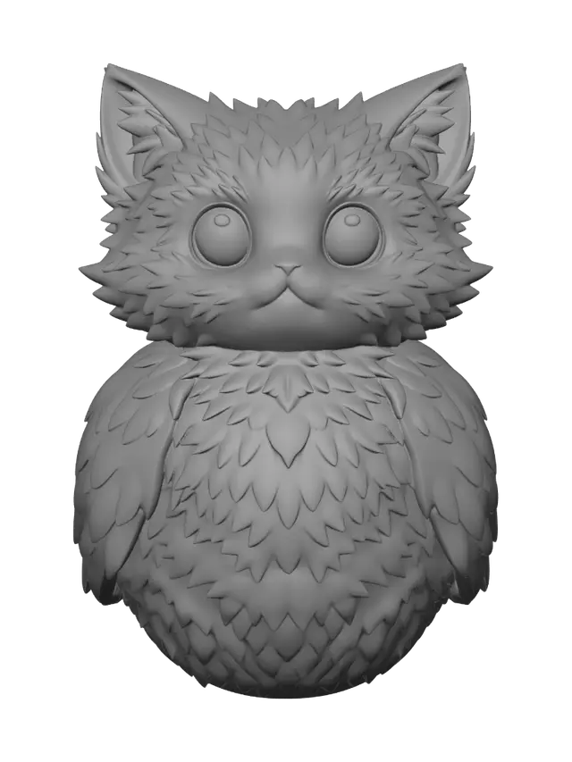 3D model for Cotton Candy Kitten