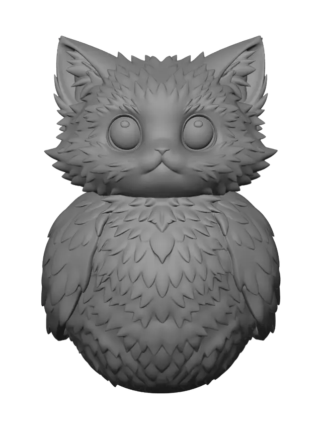 3D model for Cotton Candy Kitten