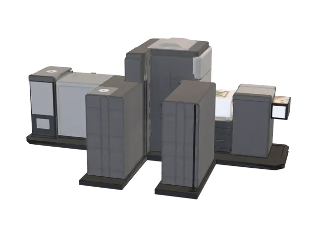 3D-модель Top-View Building Layout with Perimeter Measurements - Floorplan, згенерована ШІ