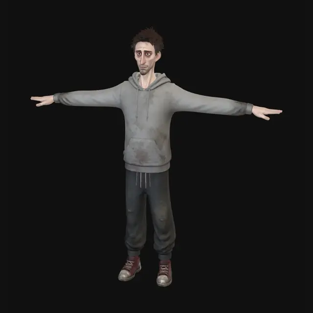 3D model for Mud-Stained Wanderer