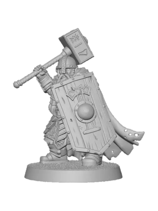 3D model for Dwarven Shieldbearer