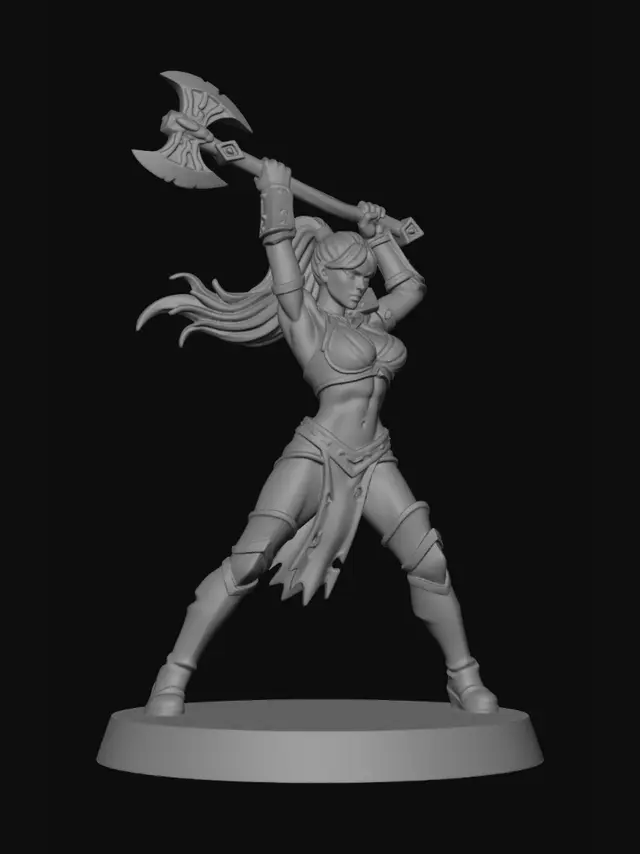 3D model for Crimson Axe Warrior