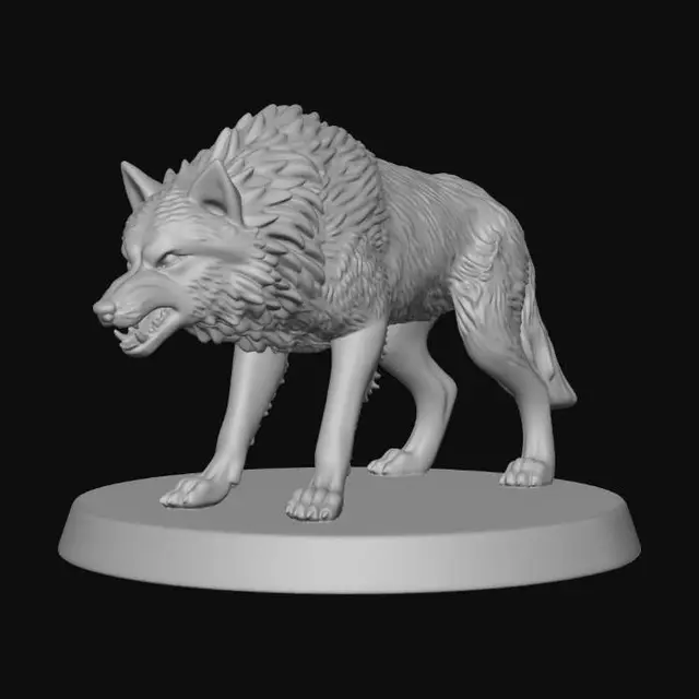 3D model for Icebound Wolf