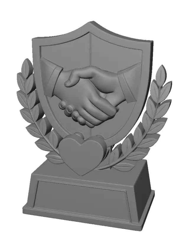 3D model for Fair-Play Shield Trophy