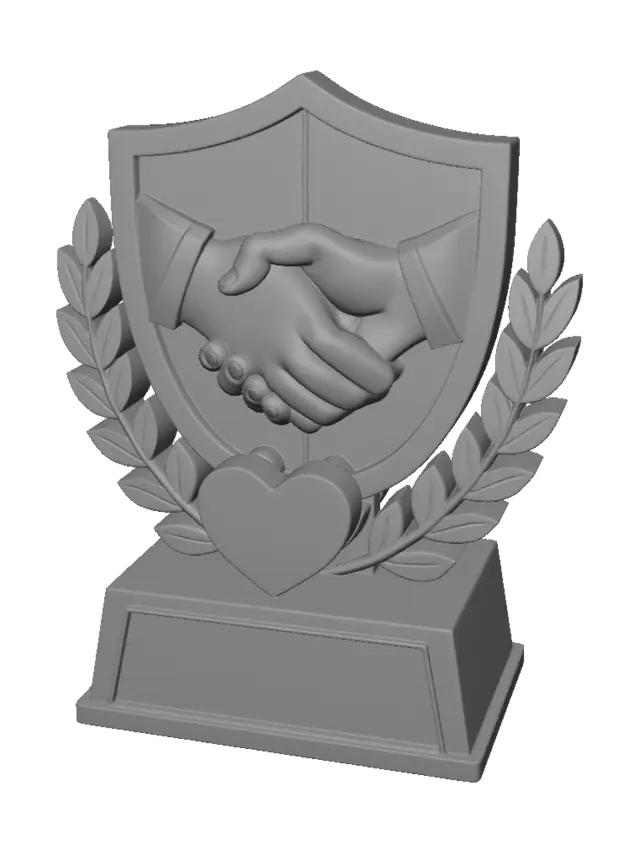 3D model for Fair-Play Shield Trophy