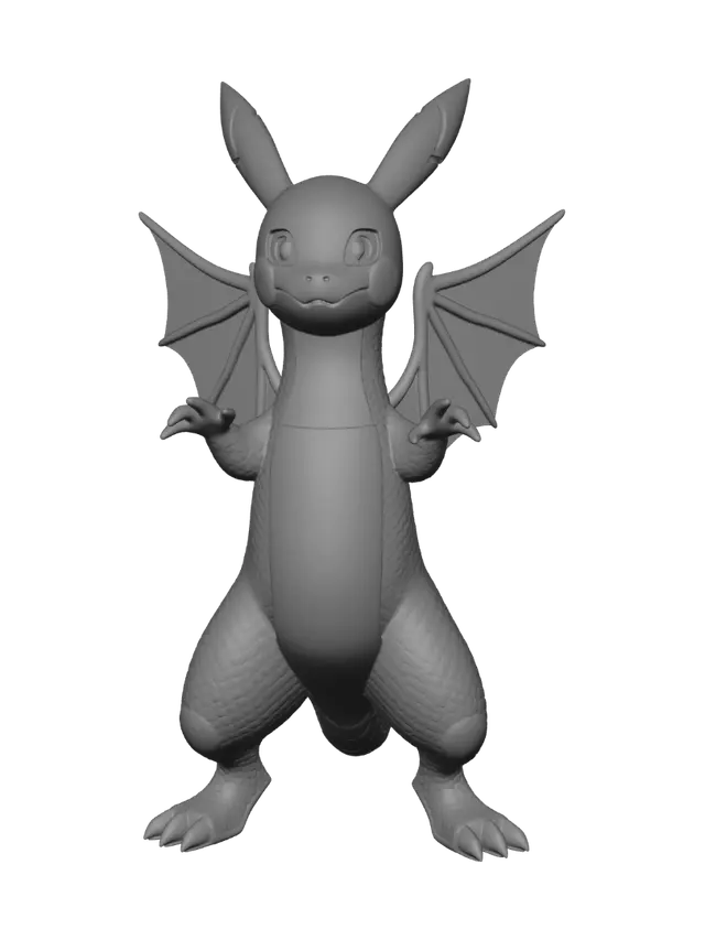 3D model for fusion pikachu drakofeu