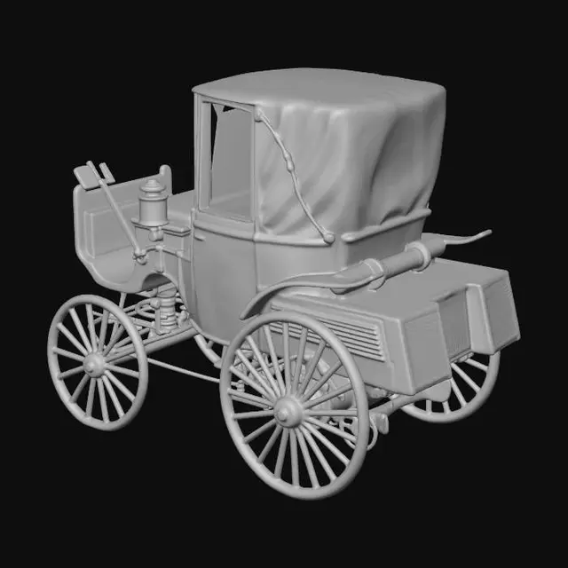 3D model for 1894 paris car with cabin