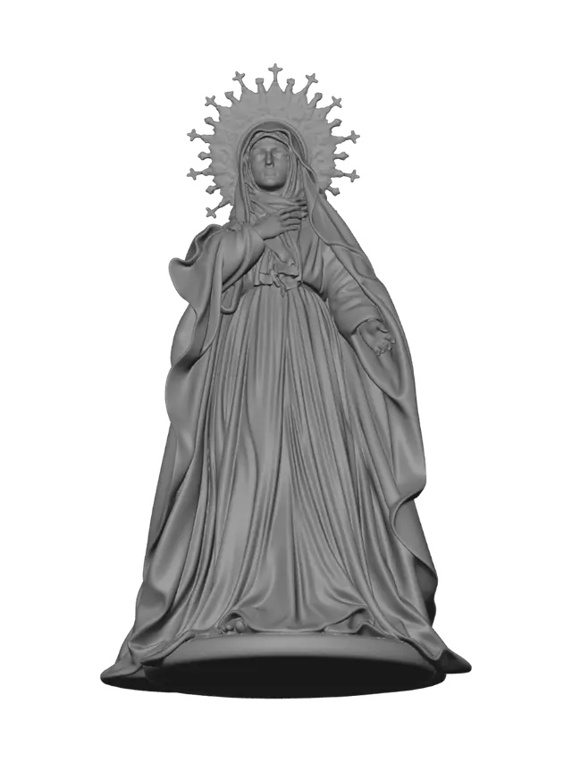3D model for Black Madonna with a Star Halo