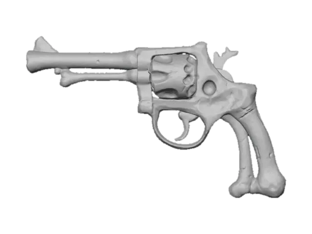 3D model for Bone Revolver