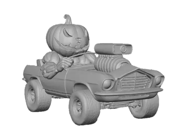 3D model for Pumpkin Racer, #Halloween2025#