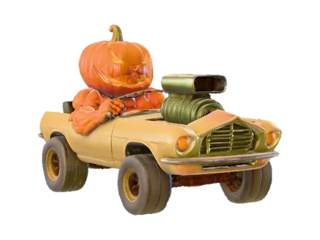 3D model for Pumpkin Racer, #Halloween2025#