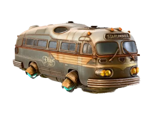 Starliner-LLF - Starship 3D model, vytvořený pomocí AI