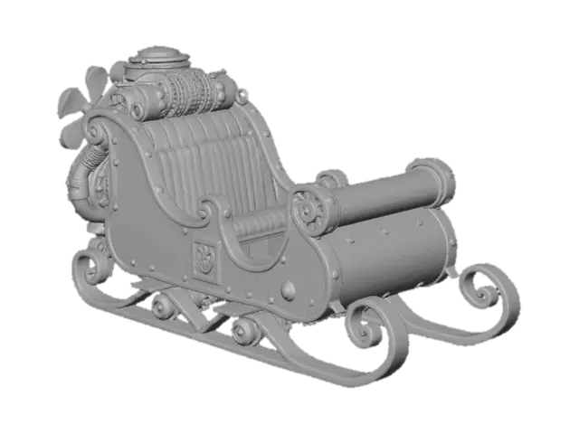 3D model for Steampunk Sleigh, #Christmas2025#