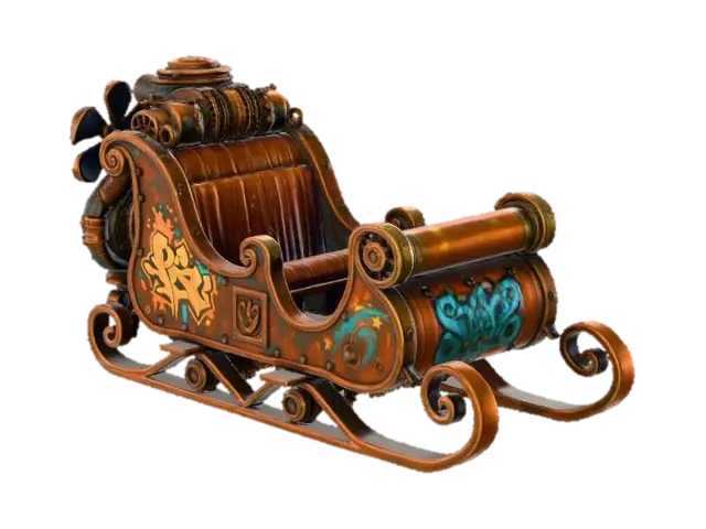 3D model for Steampunk Sleigh, #Christmas2025#