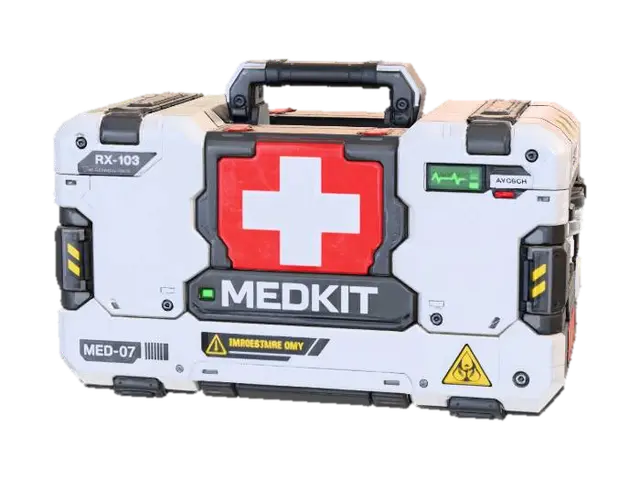 Medkit - Health 3D model, vytvořený pomocí AI