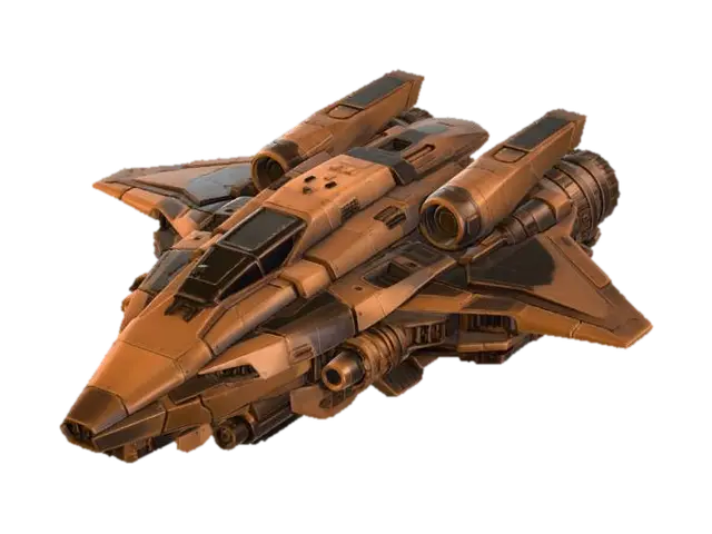 Starfighter - Ship 3D model, vytvořený pomocí AI