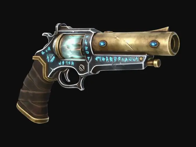 3D model for Azure Sigil Revolver