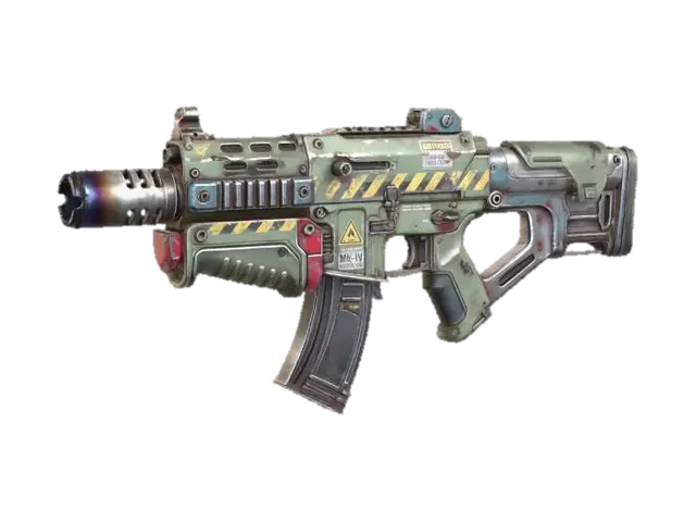 MK-IV Hazard Blaster 3D model, vytvořený pomocí AI