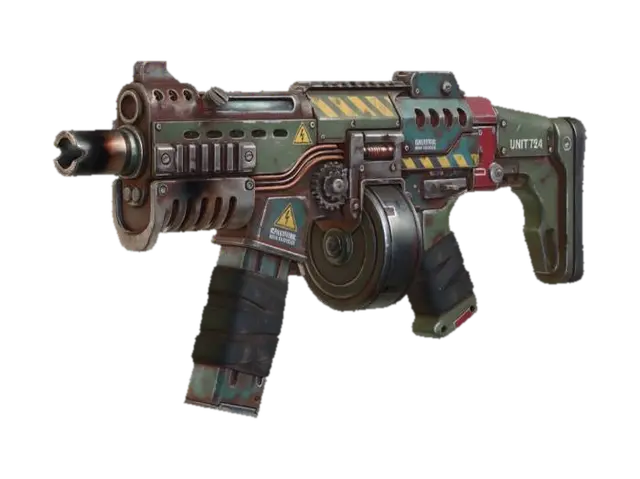 Scrapfire Assault Blaster 3D model, vytvořený pomocí AI
