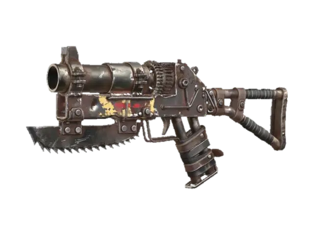 Rusty Sawgun - Gritty 3D model, vytvořený pomocí AI