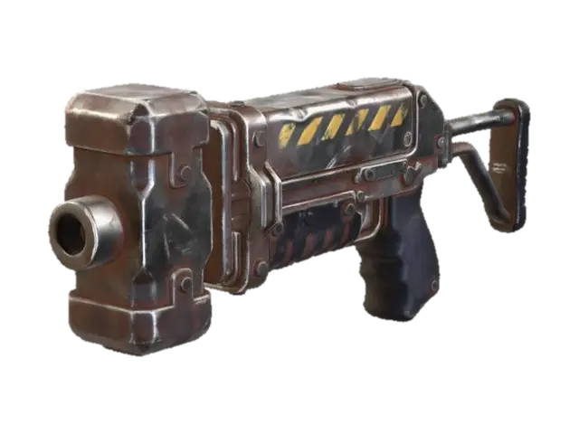 Rustbound Hazard Blaster 3D model, vytvořený pomocí AI