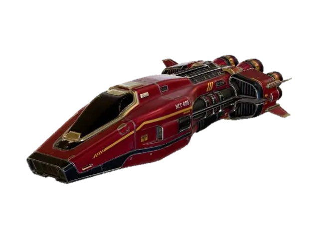 Crimson Voyager 3D model, vytvořený pomocí AI