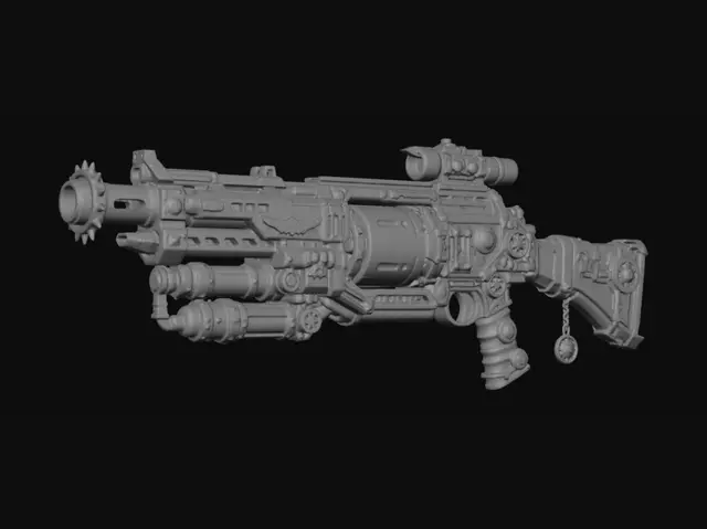 3D model for Crimson Cog Repeater