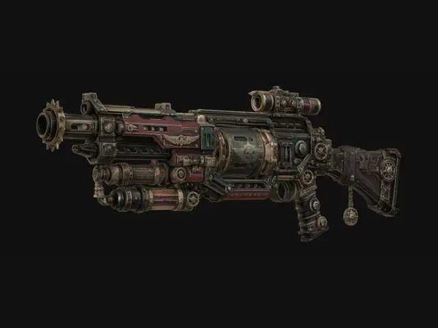 3D model for Crimson Cog Repeater