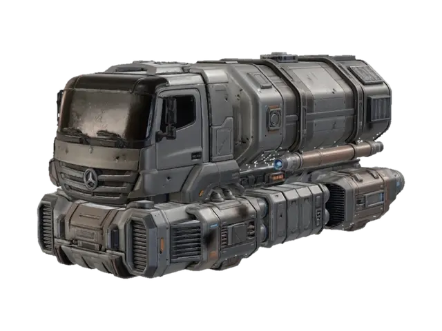 Modèle 3D Cosmic Freightliner - Truck, généré par IA