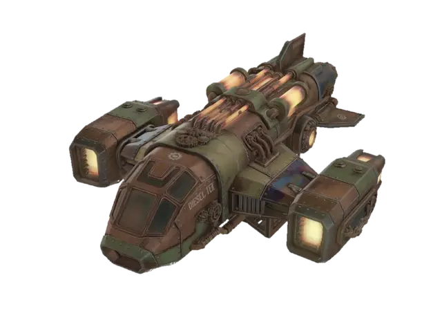3D-модель Diesel-Tek Skyfighter, сгенерированная ИИ