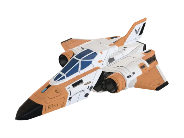Solar Ember Interceptor - Toon 3D model, vytvořený pomocí AI