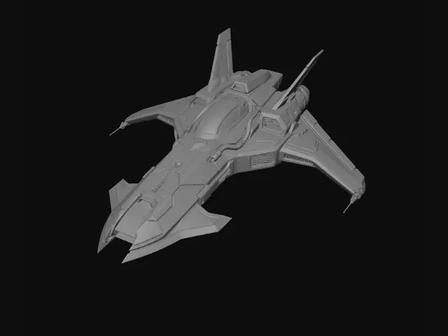 3D model for Chromatic Starfighter