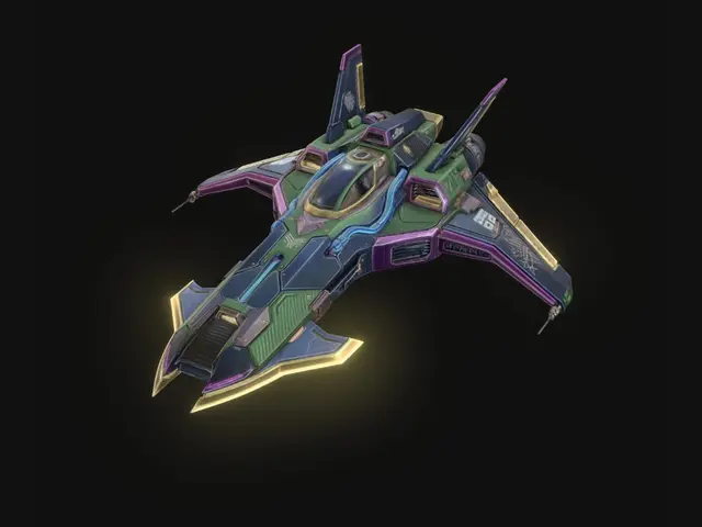 3D model for Chromatic Starfighter