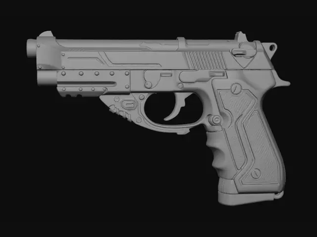 3D model for Nebula Arc Pistol