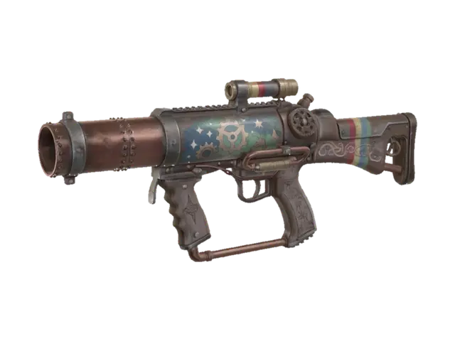 The Copper Cog Rifle - Gunmetal 3D model, vytvořený pomocí AI