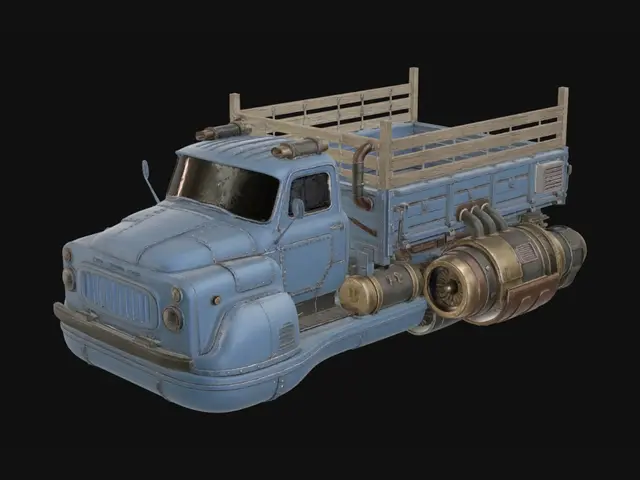 3D model for Blue Steam Hauler