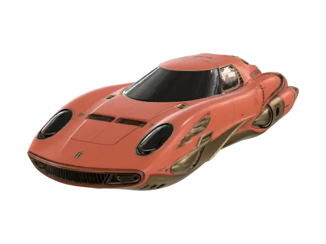 Amber Velocity 3D model, vytvořený pomocí AI