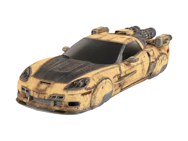 Chev - Racer 3D model, vytvořený pomocí AI