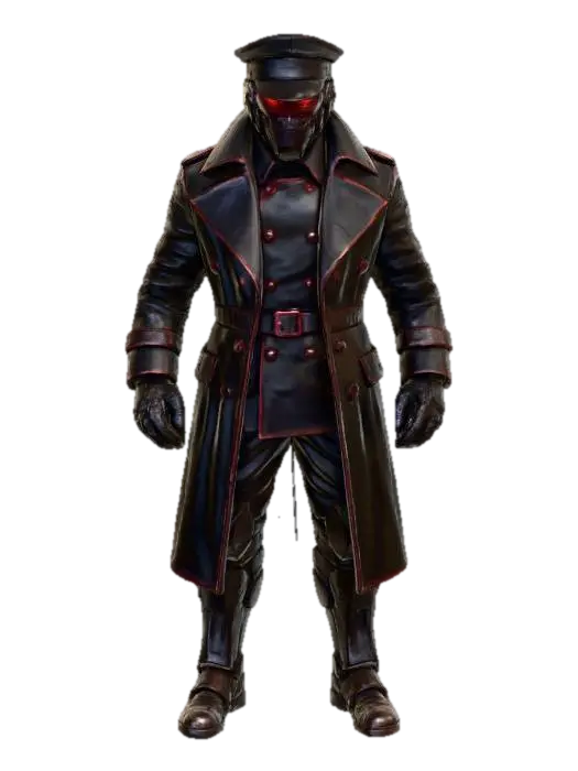 Dark Executor, #villain# - Antagonist 3D model, vytvořený pomocí AI
