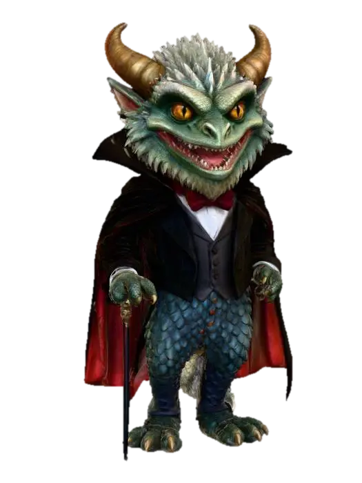 Gentleman Monster, #Halloween2025# 3D model, vytvořený pomocí AI