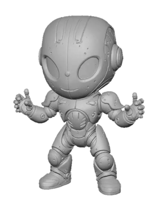 3D model for Wooden Robot, #Halloween2025#