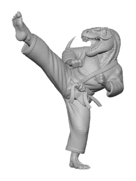3D model for Karate Rex, #Halloween2025#