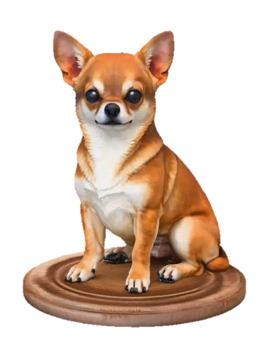 Chihuahua - Pets 3D model, vytvořený pomocí AI