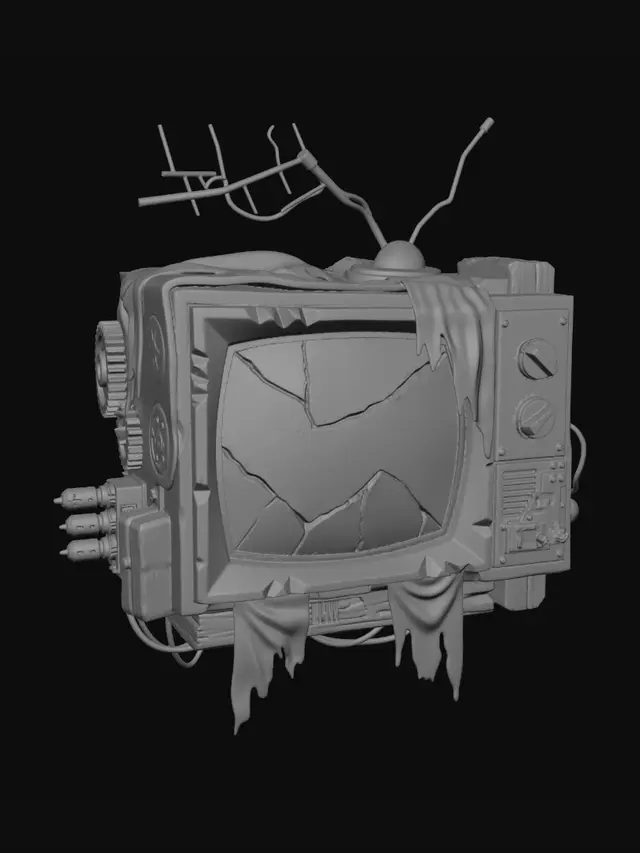 3D model for The Rusted Monitor