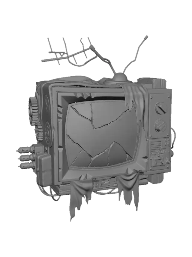 3D model for The Rusted Monitor