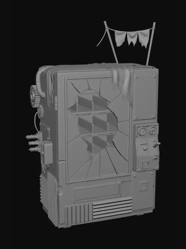 3D model for Rusted Vending Machine